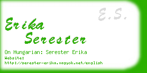 erika serester business card